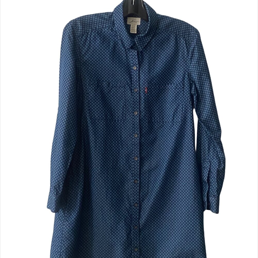 Levis Button Up Shirt Dress Size Small